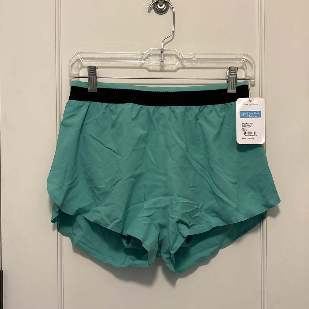 Rabbit Men’s Shorteez 2” Low Rise Tailored Running Short Large Mint Leaf Green